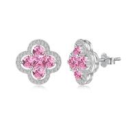 WBDWWTD Orecchini a Bottone con Farfalla minuscola in Argento Sterling Massiccio per Orecchini da Donna, Orecchini a Bottone con zirconi cubici da Donna