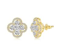 WBDWWTD Orecchini a Bottone con Farfalla minuscola in Argento Sterling Massiccio per Orecchini da Donna, Orecchini a Bottone con zirconi cubici da Donna