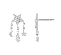 WBDWWTD Orecchini a Bottone squisiti Piccoli al 100% per Le Donne Pendientes per Orecchini penetranti con zirconi