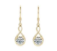 WBDWWTD Orecchini con Gocce d'Acqua Argento Sterling D-Colore Moissanite Regali di Gioielli per San per Donne e Ragazze