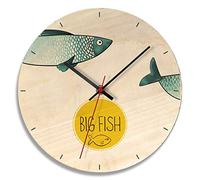 WBDWWTD Orologi da Parete, Orologio da Parete Orologi da Parete in Legno per Soggiorno Decorazioni da Parete Creativa Orologio per casa Decorazione Quarzo Silenzioso Non ticchettio Idee Regalo
