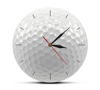 WBDWWTD Orologio da Parete da Golf Round Round Senza Cornice Orologio da Parete Silenzioso Non ticchettio 3D Visione Decorativo Orologio da Parete Sports Golf Club Golf Golfisti Regalo