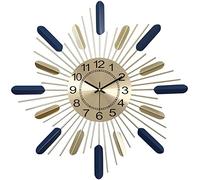 WBDWWTD Orologio da Parete in Metallo Art Moderno da 28 Pollici, Orologio da Parete Silenzioso in Stile di metà secolo, per Il Soggiorno Studio Decorazione della Camera da Letto