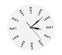WBDWWTD Orologio da Parete Orologio da Parete Infinito Infinito momenti Senza Tempo Guarda Divertimento per Ufficio Divertente intrattenere Una Persona tardiva Ricorda Il Regalo di Procrastinate Man