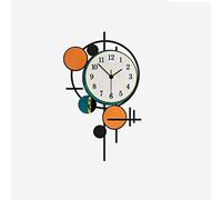 WBDWWTD - Poster decorativo da parete in acrilico, decorazione per la casa, orologio al quarzo, silenzioso, per soggiorno (L40 x 66 cm)