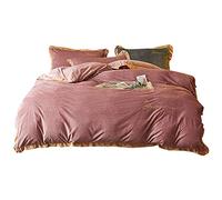 WBDWWTD Set Biancheria da Letto King Size Blu, Set copripiumini matrimoniali Rosso, Set copripiumini Invernali, Set Biancheria da Letto Letto Matrimoniale Set copripiumini matrimoniali Set