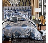 WBDWWTD Set Biancheria da Letto King Size Grigio Lusso, Set copripiumini matrimoniali 100% Cotone, Set Biancheria da Letto Copripiumini matrimoniali Set Copripiumino Lenzuolo Piatto in Cotone di Seta