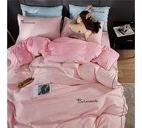 WBDWWTD Set Biancheria da Letto King Size, Set copripiumini matrimoniali con Lenzuolo con Angoli, Set copripiumini matrimoniali Invernali Set Biancheria da Letto Letto Matrimoniale 4 Pezzi