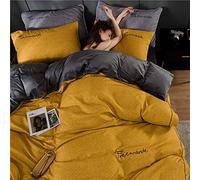 WBDWWTD Set Biancheria da Letto King Size, Set copripiumini matrimoniali con Lenzuolo con Angoli, Set copripiumini matrimoniali Invernali Set Biancheria da Letto Letto Matrimoniale 4 Pezzi