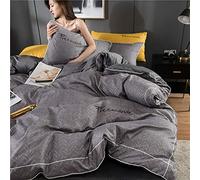 WBDWWTD Set Biancheria da Letto King Size, Set copripiumini matrimoniali con Lenzuolo con Angoli, Set copripiumini matrimoniali Invernali Set Biancheria da Letto Letto Matrimoniale 4 Pezzi