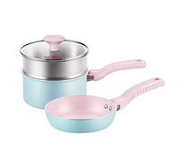 WBDWWTD Set di pentole Intimo integratore Alimentare per Bambini Pentola di Pasta istantanea Antiaderente Latte Piccolo con vaporiera