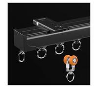 WBDWWTD Tracciatura da Pavimento Montata sulla Soffitta per Curtine, 2m, 5m, 6m, 8m, 10m - Tracciatura a Rettilineo di Curtine e Accessori per Curtine Pesanti - Metallico