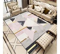 WBDYMX Moquette tappeto inter 180x200CM Runner Cucina grigio geometrico moderno rosa cameretta bambina Lavabile Bambini