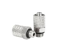 WBHFOIKNMS 100PCS tracheal quick connector elbow 90 degree straight through M5 teeth M6 teeth connection outer diameter 4MM 6MM(WX-PC6-M5 100) WBHFOIKNMS