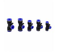 WBHFOIKNMS Garden Plumbing 100 Pcs Three Way Reducing Slip Lock Quick Connector Quick Coupling Garden Water Connection Mist Cooling Nozzle Accessories (Color : 12 10mm) WBHFOIKNMS