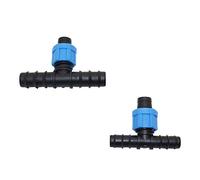 WBHFOIKNMS Garden Plumbing 20 Pcs DN16,DN20 Barbed Reducing Tee Three-Way Connector Garden Water Connectors Gardening Irrigation Accessories (Color : Random, Diameter : DN20) WBHFOIKNMS