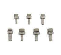 WBHFOIKNMS Garden Plumbing 3/8", 1/2" Threaded Connection 6/8/10/12mm Hose Connector Aquarium Steel Direct Head Air Pump Hose Connector Garden 50 Pieces (Color : Gold) WBHFOIKNMS