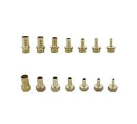 WBHFOIKNMS Garden Plumbing 3 Pieces of 6-19mm Brass Joint Aquarium Gas Pipe Hose Joinery Garden Irrigation Pipe Fittings with 19 Inch Thread (Color : External Thread 20mm, Size : 10mm) WBHFOIKNMS