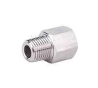 WBHFOIKNMS M10 Female x M5 M6 M8 M10 M12 M14 M16 M20 1/8" 1/4" 3/8" Male BSPP Thread Stainless Steel High Pressure Pipe Fitting(F M10x1-M M6x0.75) WBHFOIKNMS