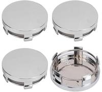 WBLDP-SDGT 4 Pezzi Auto Coprimozzi per Fiat Freemont/Idea/Linea/Multipla/Panda/Punto/Qubo, Tappo Mozzo Impermeabile Antipolvere Copriruota Centrale Parti,60mm-Silver