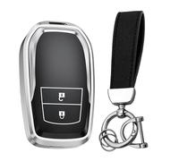 WBLDP-SDGT Guscio Chiave Auto per Toyota Yaris Cross Yaris Hybrid Rav4 Aygo, Telecomando Custodia Ricambio Chiave Cover Accessori per Auto,A 2 Keys-A Black