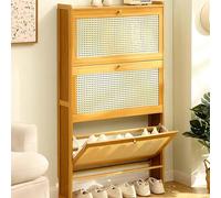 WBLING Scarpiera stretta per ingresso, soluzione sottile con porte, ideale per organizzare le scarpe e massimizzare lo spazio, perfetta per piccole aree e corridoi