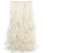 WBLSPA Acconciature Sintetiche Ondulate Lunghe 5 Clip nelle Estensioni dei Capelli Parrucchino Marrone Resistente al Calore One Piece 5 Clip per Capelli per donne-SG88-60-22 pollici-55 cm-Cina