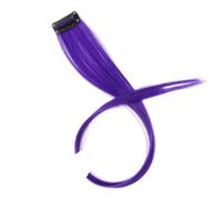 WBLSPA Estensioni Sintetiche per Capelli con Clip Ombre Posticci Ricci Dritti 20 '' Arcobaleno con riflessi Posticci-39-20 Pollici-1 PC