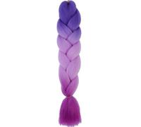 WBLSPA Treccia Jumbo Intrecciatura Sintetica dei Capelli Ombre Estensione dei Capelli Jumbo per Le Donne Trecce Fai da Te Capelli Rosa Viola Giallo-C42-24 pollici-1pcs/lotto