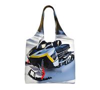 WBQLSL Advanced Snowmobile, borsa da donna in tela con stampa, borsa a tracolla casual + borsa a mano, design a doppio scopo,