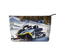 WBQLSL Advanced Snowmobile, borsa per cosmetici in velluto a coste, borsa da viaggio, può contenere rossetti, cipria e altri cosmetici