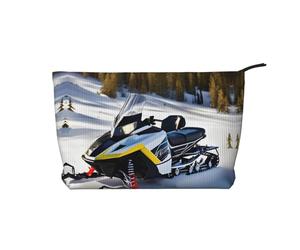 WBQLSL Advanced Snowmobile, borsa per cosmetici in velluto a coste, borsa da viaggio, può contenere rossetti, cipria e altri cosmetici