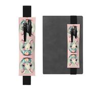 WBQLSL Astuccio per penne con fascia elastica con motivo coniglietto rosa, adatto per regali di compleanno per ragazze, festa dell'insegnante, stagione di laurea, scatola regalo di cancelleria intima
