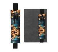 WBQLSL Astuccio per penne con motivo "View Under The Moon", con fascia elastica, adatto per regali di compleanno per ragazze, festa dell'insegnante, stagione di laurea, confezione regalo per