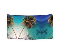 WBQLSL Bandiera da appendere per le vacanze, 177,8 x 88,9 cm, adatta per Halloween, Natale, ecc., motivo Isole dei Caraibi per feste notturne