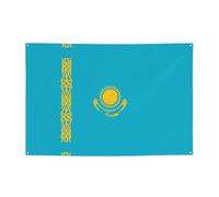 WBQLSL Bandiera del Kazakistan, striscione stampato per feste, 119,4 x 180,3 cm, per compleanno, Natale, laurea, anniversario
