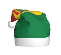 WBQLSL Bandiera della Bolivia Cappello decorativo per adulti, altezza 40 cm, unisex, cappello di Babbo Natale, cappello di Babbo Natale in peluche, per feste di Natale e Capodanno