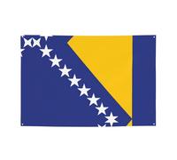 WBQLSL Bandiera della Bosnia ed Erzegovina, striscione stampato per feste, 119,4 x 180,3 cm, per compleanno, Natale, laurea, anniversario