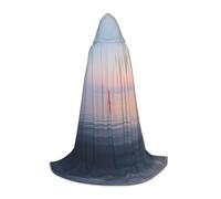 WBQLSL Beacon at Sea S - Mantello stampato con cappuccio, per cosplay, feste di Halloween, S/M/L