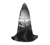 WBQLSL Beacon Towers, mantello con stampa S, con cappuccio, per cosplay, feste di Halloween, S/M/L