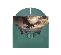 WBQLSL Biglietti di auguri imperiali, colore verde scuro, perfetti per compleanni, matrimoni e biglietti di Natale