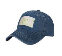 WBQLSL Blooming Daffodils Black Casual Baseball Cap, ad asciugatura rapida traspirante berretto da golf, visiera parasole, blu navy, Taglia unica