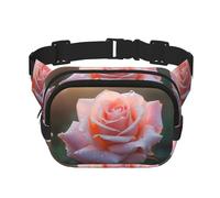 WBQLSL Blooming Roses - Marsupio elegante, leggero, da viaggio, sportivo, impermeabile e resistente all'usura