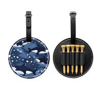 WBQLSL Blue Killer Whale - Borsa portaoggetti per tee da golf, design leggero per riporre rapidamente il tee