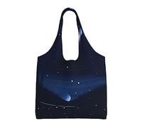 WBQLSL Borsa a tracolla blu scuro con vista notturna, comoda da trasportare, adatta per shopping, lavoro e studio