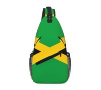 WBQLSL Borsa a tracolla con stampa bandiera della Giamaica, leggera, da viaggio, perfetta per i pendolari quotidiani e il ciclismo