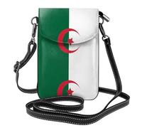 WBQLSL Borsa a tracolla con stampa bandiera dell'Algeria, tracolla regolabile estesa, scomparti multipli, custodia per chiavi e cosmetici