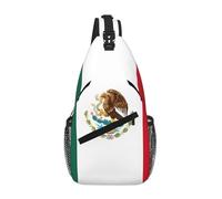 WBQLSL Borsa a tracolla da viaggio con motivo bandiera del Sud Africa, perfetta per pendolari quotidiani, ciclismo, escursionismo e avventure urbane, Bandiera del Messico, One Size