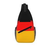 WBQLSL Borsa a tracolla da viaggio con motivo bandiera del Sud Africa, perfetta per pendolari quotidiani, ciclismo, escursionismo e avventure urbane, Bandiera della Germania, One Size