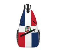 WBQLSL Borsa a tracolla da viaggio con motivo bandiera della Bolivia, perfetta per pendolari quotidiani, ciclismo, escursionismo e avventure urbane, Repubblica Dominicana, One Size